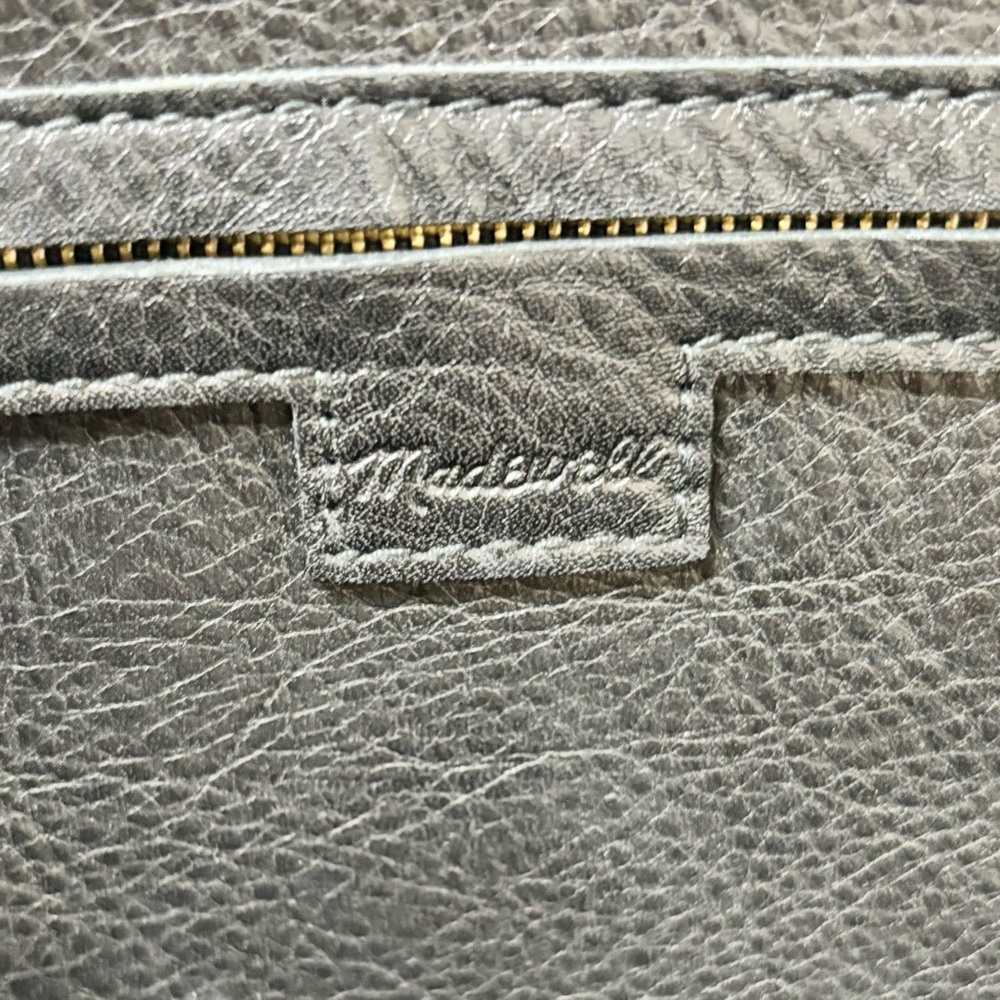 Madewell Abroad Black Leather Crossbody Tote Bag - Picture 12 of 15